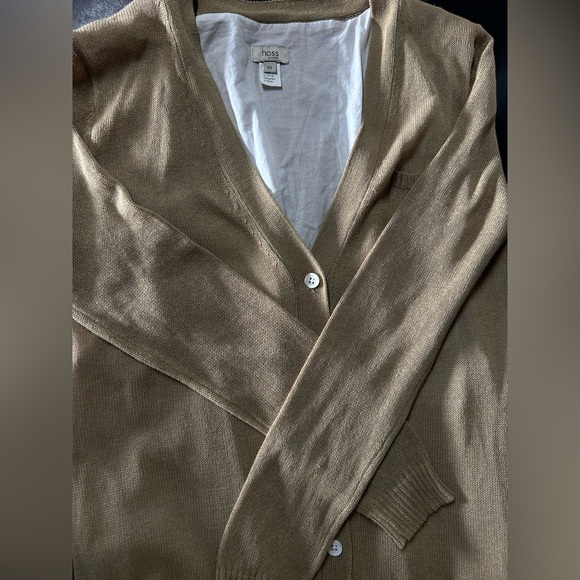 Hoss Intropia Button Front Sweater Dress Fully Lined Retro Women XS Grannycore - Picture 5 of 11